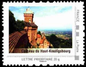 Stamp, Chateau du Haut-Koeningsbourg, France,  , Castles