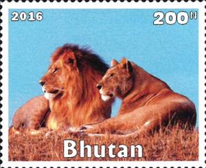 Stamp, African Animals, Cinderellas,  , Animals (Fauna), Cats of Prey, Лев, Mammals