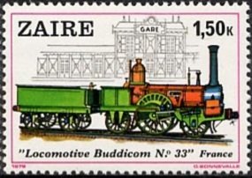 History of the railroads, depicting famous locomotives.