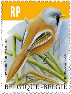Bearded Reedling (Registered Mail Rate Stamp)