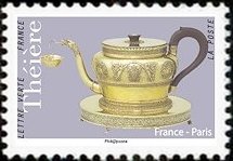 Stamp, French Teapot from Paris, France,  , Ceramics, Tea