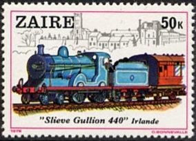 History of the railroads, depicting famous locomotives.