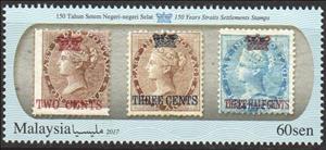 Stamp, 150th Anniversary of stamps of Straits Settlements, Malaysia,  , Postal History, Stamps