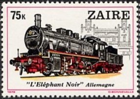 History of the railroads, depicting famous locomotives.