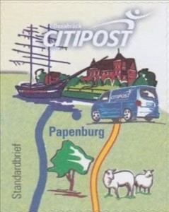 Stamp, Papenburg Standardbrief, Germany, Modern Private Post Offices,  , Advertisements, Stamps