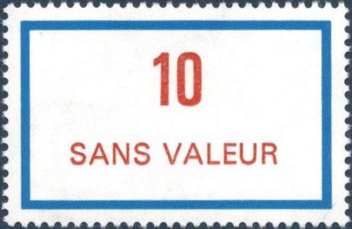 Timbre fictif de cours d'instruction