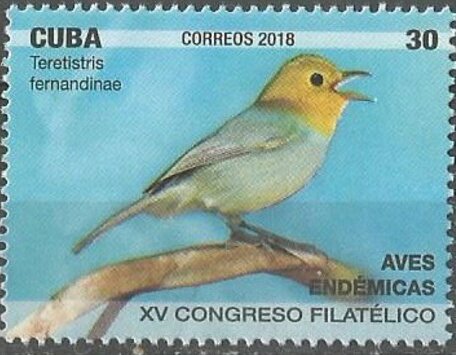 Yellow-headed Warbler (Teretistris fernandinae)