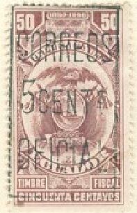 Fiscal Stamp Surcharged