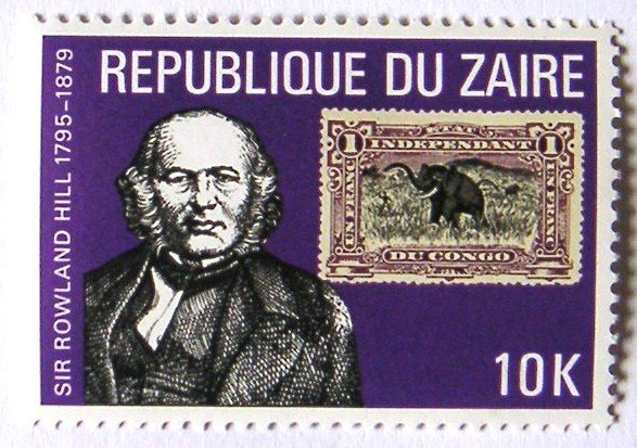 R. Hill With Stamp Elephant