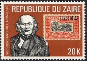 Stamp, Sir Rowland Hill, Zaire,  , Houses, Stamps, Postmasters