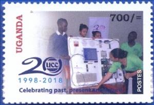 Stamp, 20th Anniversary of the Uganda Communication Commission, Uganda,  , Communication
