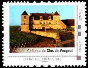 Stamp, Chateau du Clos de Vougeal, France,  , Castles