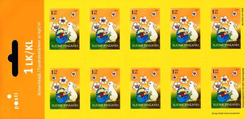 Easter stamp with raised pattern