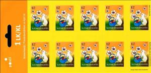 Mini Sheet, Easter stamp with raised pattern, Finland,  , Easter, Eggs, Flowers, Plants (Flora), Rabbits