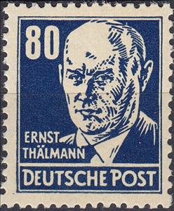 Stamp, Ernst Thälmann (1886-1944), Germany, Democratic Republic,  , Famous People, Men, Politicians