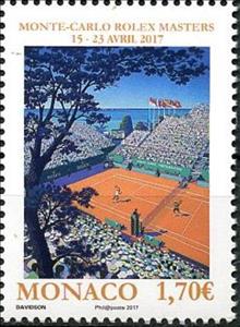 Stamp, Monte Carlo Rolex Masters, Monaco,  