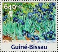 Stamp, Vincent van Gogh, Guinea-Bissau,  , Paintings