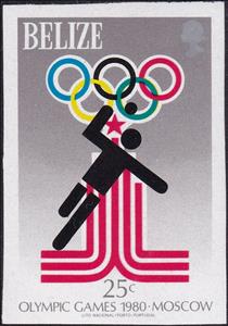 Stamp, Handball, Belize,  , Handball, Olympic Games, Sports