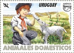 Stamp, Sheep, Uruguay,  , Animals (Fauna), Mammals, Sheep