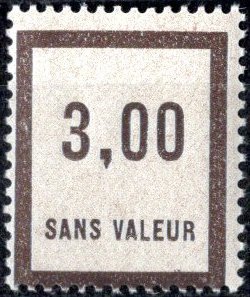 Timbre fictif de cours d'instruction