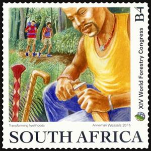 Stamp, Forestry - Transforming Livelihoods, South Africa,  , Forestry