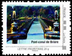 Stamp, Pont-canal de Briare, France,  , Bridges, Canals