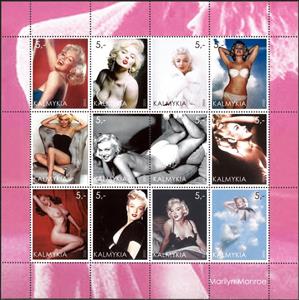 Mini Sheet, Marilyn Monroe, Cinderellas,  , Actors, Famous People