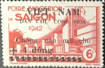 Saigon Fair overprinted