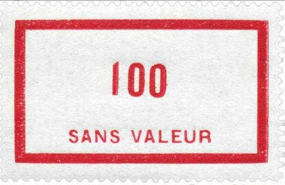 Timbre fictif de cours d'instruction