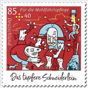 Stamp, Tailor with the Giants, Germany, Federal Republic,  , Fairy Tales