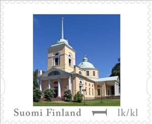 Stamp, Day of Stamps - Kotka, Finland,  , Buildings, Churches - Cathedrals - Basilicas - Chapels, Towers