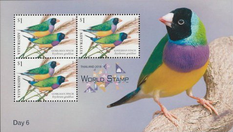 Souvenir Sheet, Exposition Day 6 Sheetlet, Australia,  , Animals (Fauna), Birds, Philatelic Exhibitions