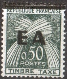 Stamp, Overprinted “EA”, Algeria,  , Agriculture, Crops
