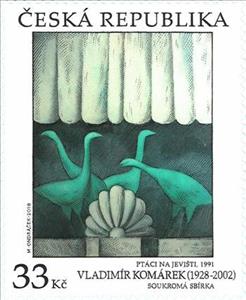 Stamp, Vladimír Komárek, Czech Republic,  , Art