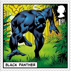 Stamp, Black Panther, United Kingdom of Great Britain & Northern Ireland,  , Cartoons, Comics
