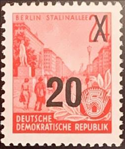 Stamp, Definitives overprinted, Germany, Democratic Republic,  , Buildings, Monuments, Townscapes / City Views