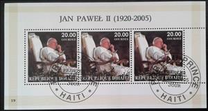 Mini Sheet, Pope John Paul II (1920-2005), Cinderellas,  , Popes