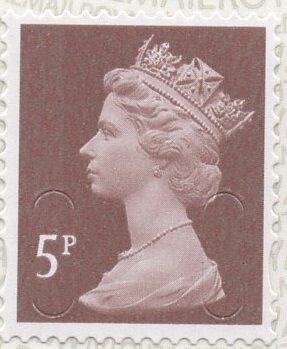 Stamp, Queen Elizabeth II - Decimal Machin - M16L, United Kingdom of Great Britain & Northern Ireland,  , Crowns and Coronets, Famous People, Heads of State, Queens, Royalty