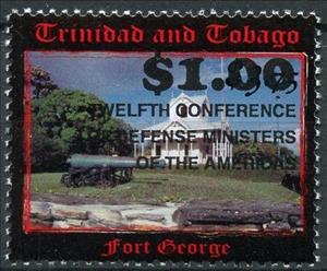 Stamp, 12th Conference of Defense Ministers of the Americas, Trinidad and Tobago,  , Conferences, Diplomacy, Fortresses / Strongholds