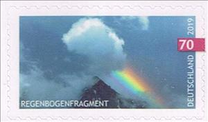 Stamp, Fragment of Rainbow, Germany, Federal Republic,  , Rainbows, Science