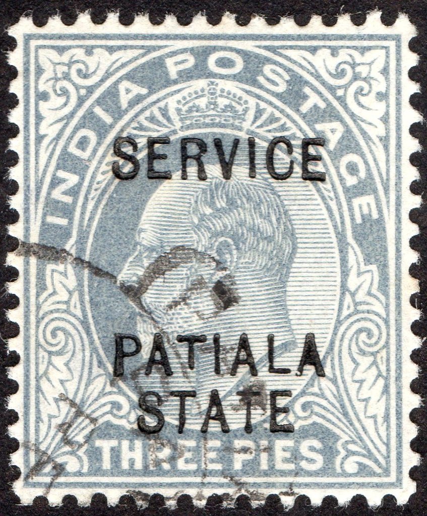 King Edward VII Official of India opt "Patiala State"