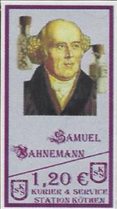 Stamp, Samuel Hahnemann, Germany, Modern Private Post Offices,  , Famous People