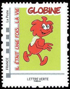 Stamp, Globine, France,  , Cartoons