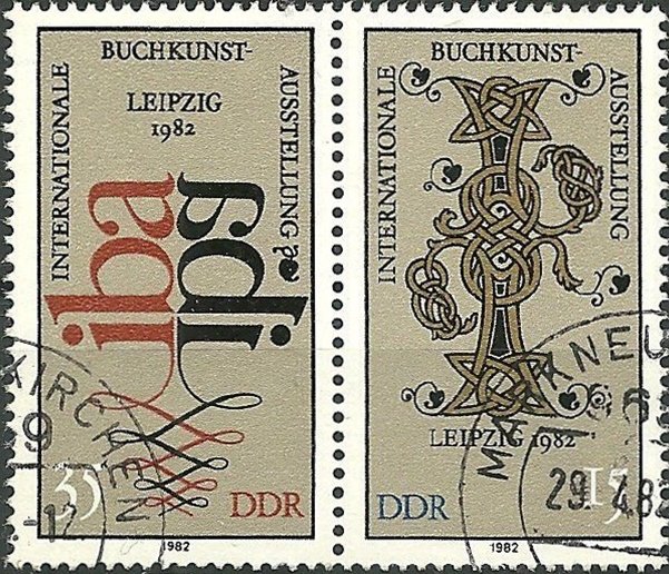 Initials and emblem