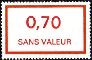 Stamp, Timbre fictif de cours d'instruction, France,  , Numbers, Philately