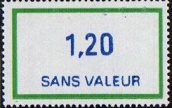 Timbre fictif de cours d'instruction