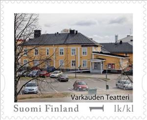 Stamp, Day of Stamps - Varkaus, Theatre, Finland,  , Buildings, Theatre