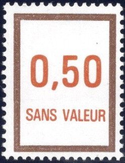 Timbre fictif de cours d'instruction