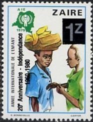 CD 982 with new overprint  '20e Anniversaire – Indépendance