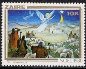 Stamp, Noel 1980, Zaire,  , Christmas
